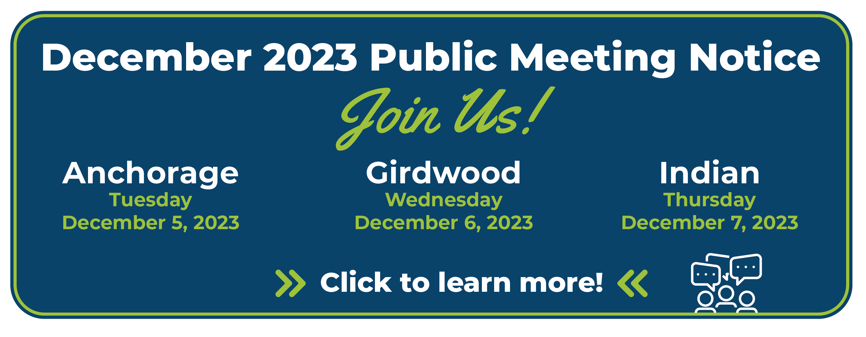 December 2023 Public Meeting Banner redirect to public meeting details page
